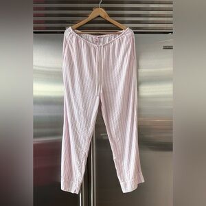 Victoria's Secret Pink and White Striped Pajama Bottoms